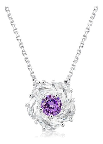 Colar Flor Lavanda