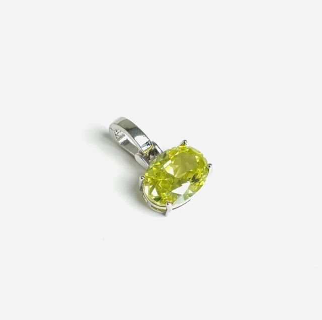Pingente Oval Citrino