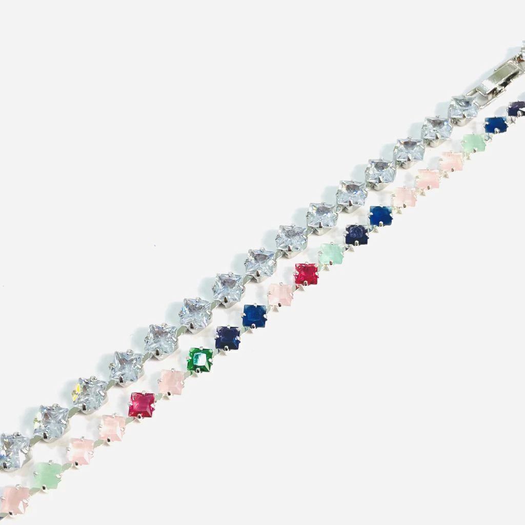 Pulseira Riviera Fio Faca Cristal 